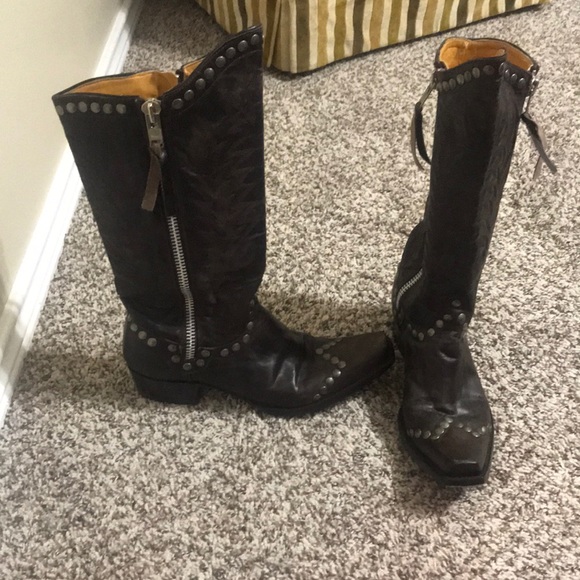 Old Gringo Shoes - Old gringo studded brown boots